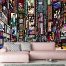Wall Murals Rhythm of the City, Drawn New York City Street, Photo Wallpaper Modern Decor Home Decor