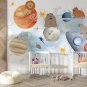 Wall Mural Animal Adventures in Space, Photo Wallpaper for Kids Bedroom Home Decor