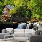Wall Mural Old Water Mill, Waterfall, Forest, Nature, Photo Wallpaper for Room Decor