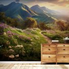Wall Mural Panorama of Mountain Landscape, Nature, Photo Wallpaper for Room Decor