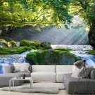 Wall Mural Mountain River, Forest, Waterfall, Nature, Photo Wallpaper Room Decor