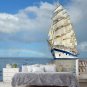 Wall Mural Big Sailing Ship, Sea, Calm, Rainbow, Photo Wallpaper for Room Decor Murals