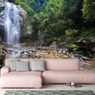 Photo Wallpaper Mountain Waterfall, Forest, Nature, Stream, Wall Mural for Bedroom Home Decor