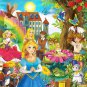 Photo Wallpaper Fairy Tale Cartoon Heroes, Wall Mural for Kids, Nursery Room Home Decor, Murals