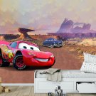 Wall Mural Cartoon, Cars, Sports Cars, Mountain Canyon, Photo Wallpaper for Kids Room Decor, Murals