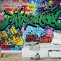 Wall Mural Colorful Graffiti, Street Wall Graffiti, Photo Wallpaper for Kids Room Decor