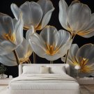 Wall Mural Fantastic Bouquet of Unusual Tulips, Photo Wallpaper for Room Decor, Murals