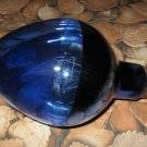 Industrial USSR Big Size Lamp, Blue Cobalt Glass, Drop Shape, Lighting, Lanterns