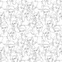 Wall Mural Black and White Drawing of Women's Faces, Photo Wallpaper for Room Decor, Murals