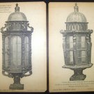 Vintage Postcards Spain - Fanal de la Capitana de Felipe Strozz, Postcard 1900's Lot of 2pcs