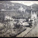 Vintage Postcard Spain, Parc Güell in Barcelona, post card 1900's