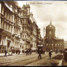 Vintage Postcard Great Britain, Castle Street, Liverpool, post card 1900's
