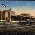 Vintage Postcard Prussian/German frontier, Herbesthal Bahnhof, Railway Station 1918