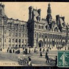 Vintage Postcard France, Paris - Hotel de Ville, post card 1908