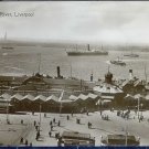 Vintage Postcard Great Britain, Pier Head and River - Liverpool, post card 1920's