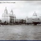 Vintage Postcard Great Britain, Royal Liver Buildings & Dock Offices - Liverpool 1920's