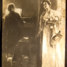 Vintage Postcard Imperial Russia - Song of Love, post card 1900's