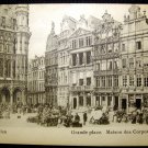 Vintage Postcard Belgium, Brussels - Grande Place, post card 1900's