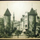 Vintage Postcard Estonia, Tallinn - The front gate of Viru Gate, post card 1900's