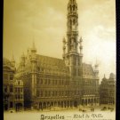 Vintage Postcard Belgium Brussels - Hotel de Ville, post card 1900's