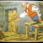 Vintage Soviet USSR Postcard, The Tale Golden Key, Buratino, Pinocchio, post card 1956