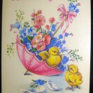 Vintage Ukraine Postcard, Happy Easter, post card 1992