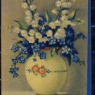 Vintage Germany Postcard, Vase with Flowers, post card 1920's