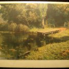 Vintage Russian Postcard, Overgrown Pond, Tretyakov Gallery, Artist V. Polenof (1844 -1927) 1932