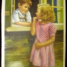 Vintage Germany Postcard, Happy Childhood, post card 1930's
