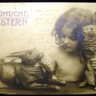 Vintage Germany Postcard, Happy Easter, Fröhliche Ostern, post card 1905