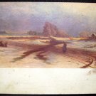 Vintage Russian Postcard, Thaw, Artist F. Vasiliev, Museum in Saint Petersburg, Soviet 1920's
