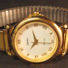Vintage = Lacher = Germany Ladies Quartz Watch Gold  Tone Women's Wrist Watch 1990s