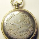 Antique TOBIAS GENEVE Solid Silver 875 Pocket Watch 15 Rubis w/ key, with the plot 1800's
