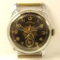 Vintage Small = POBEDA = 2602 Soviet Mechanical Classic Men's Wrist Watch ZIM 15 jewels 1950s