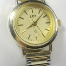 Vintage  = LEX = SWISS Beautiful Ladies Quartz Watch Gold Tone Women's Wrist Watch 1980s