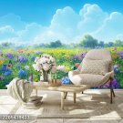 Wall Mural Spring Landscape, Nature, Flowers, Butterflies, Photo Wallpaper Home Decor