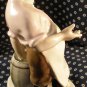 Vintage Russian Soviet "Cook and Cat" Porcelain Figurine Lomonosov LFZ Factory USSR 1960's