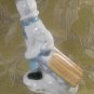 Vintage Soviet Porcelain Figurine Boy with a Sled, Kyiv Factory 1960's USSR