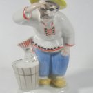 VTG Soviet Porcelain Figurine, The Blind Fisherman, ZHK Polonne USSR 1970s