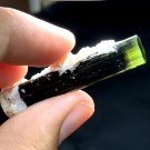 7 Gram Good Quality Terminated Green Cap Tourmaline Crystal with Albite