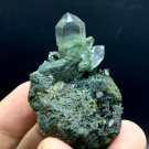 Stunning Quartz on Green Epidote | Mineral Specimen | Pakistan | 39 Gram