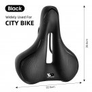 153-Black City Bike_WEST BIKING MTB Bike Bicycle Saddle Rail Hollow Breathable Absorption Rainproof 