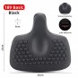 189 Basic Black_WEST BIKING Widen Bicycle Saddle Ergonomic Thick Comfortable Bike Saddle Shock Absor