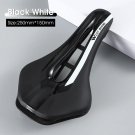 A Black-White_WEST BIKING Bicycle Saddle Comfortable Bike Seat Wear-resistant PU Leather Hollow Road A Black-White_WEST BIKING Bicycle Saddle Comfortable Bike Seat Wear-resistant PU Leather Hollow Road