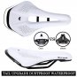 A Deep Green_WEST BIKING Bicycle Saddle Comfortable Bike Seat Wear-resistant PU Leather Hollow Road