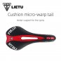A Blue_LIETU Bicycle Saddle MTB Road Bike Cycling Silicone Skid-proof Saddle Seat Silica Gel Cushion