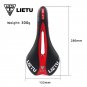 A Blue_LIETU Bicycle Saddle MTB Road Bike Cycling Silicone Skid-proof Saddle Seat Silica Gel Cushion