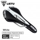 A White_LIETU Bicycle Saddle MTB Road Bike Cycling Silicone Skid-proof Saddle Seat Silica Gel Cushio
