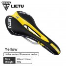 A Yellow_LIETU Bicycle Saddle MTB Road Bike Cycling Silicone Skid-proof Saddle Seat Silica Gel Cushi