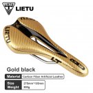 B Carbon Gold Black_LIETU Bicycle Saddle MTB Road Bike Cycling Silicone Skid-proof Saddle Seat Silic